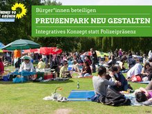 Integratives Konzept statt Polizeipräsenz im Preußenpark