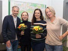 v.l.n.r.: Christoph Wapler, Jutta Boden, Parwin Kouloubandi, Dagmar Kempf