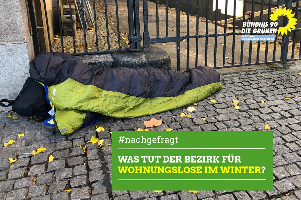Was tut der Bezirk für Wohnungslose im Winter?